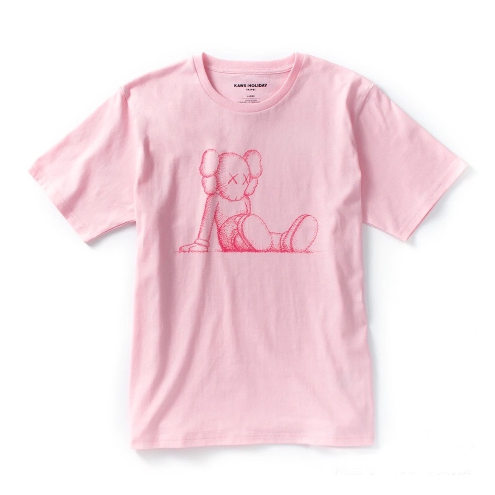 NWT Brand new KAWS x Holiday brand new pink Tshirt size S